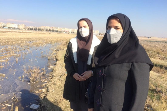 بازدید مدیر شبکه بهداشت و درمان اسلامشهر  از اراضی کشاورزی شهرستان 